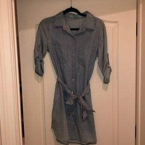 Karlie Chambray Shirt Dress